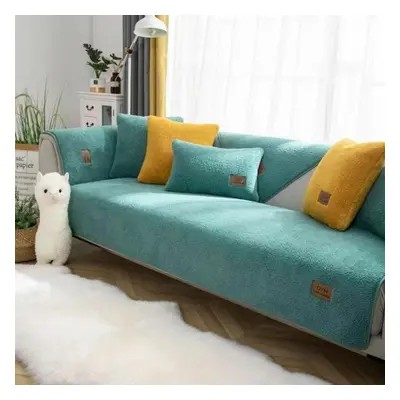 (green, 110x240cm 1pcs) Velvet Sofa Cover For 1, 2, 3, Seater Shape Sofa Throws Corner Sofa Cove