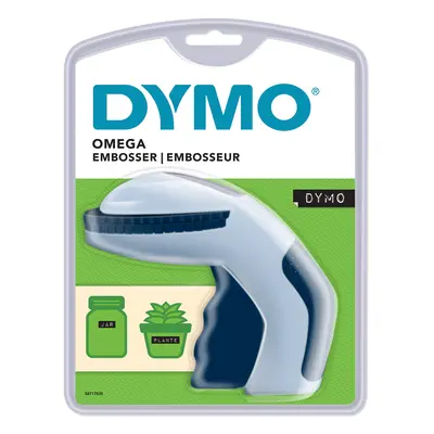 S0717930 Omega Home Embossing Label Maker, Grey and Navy, Embosser