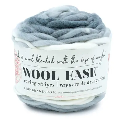 Lion Brand Yarn Wool-Ease Roving Yarn Smoke