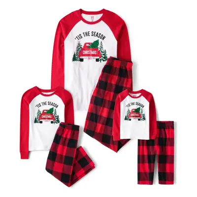 The Children's Place Baby Family Matching Holiday Pajama Sets Fleece Christmas Truck XX-Large Ad