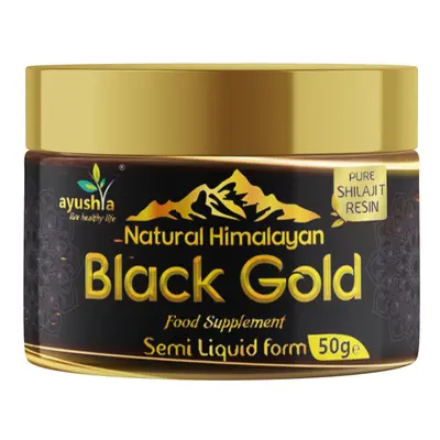 Black Gold Pure Himalayan Shilajit Resin, Natural Source of Fulvic Acid - grm