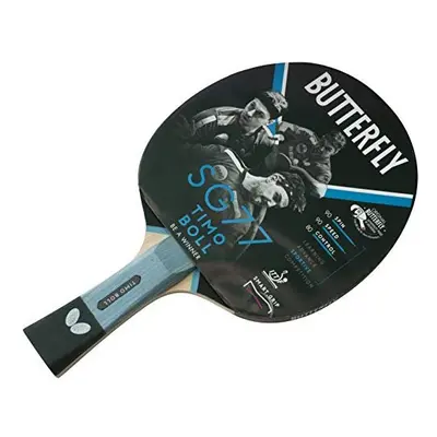 Butterfly SG77 Table Tennis Bat, Black and Red, One