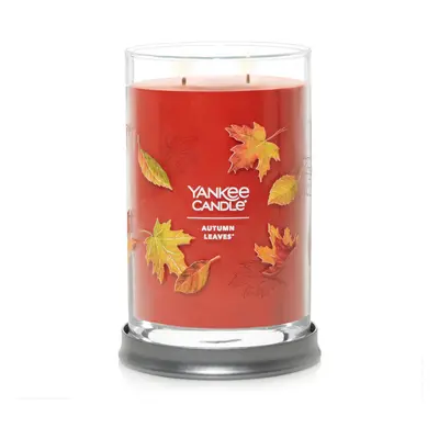 Yankee Candle Autumn Leaves Scented Signature 20oz Large Tumbler 2-Wick Candle Over Hours of Bur