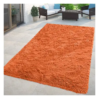 (Rust, 200cm x 290cm (6ft 8" x 9ft 7")) Non Slip Rugs Shaggy Fluffy Rugs Runners & Bath Door Mat