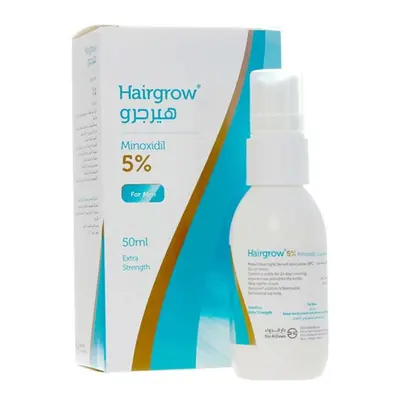 Dar Al Dawa Hairgrow 5% Minoxidil 50ml | Hair Growth & Hair Loss Treatment | Restore Damage Hair