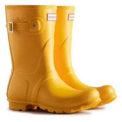 (Yellow, (Adults')) Hunter Original Short Wellington Boots Rubber Women's Yellow Wellington Boot