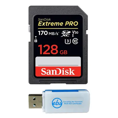 SanDisk Extreme Pro 128GB SD Card for Camera Works with Nikon Z6 II (Z