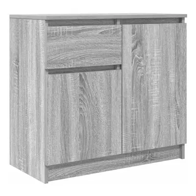 vidaXL Sideboard with Drawer Grey Sonoma 71x35x65 cm Engineered Wood