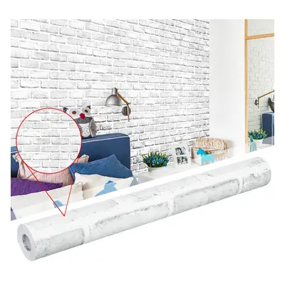 45cm*10m Wall Stick Faux Brick Wallpaper Self Adhesive Contact Paper Self-adhesive Wallpaper for