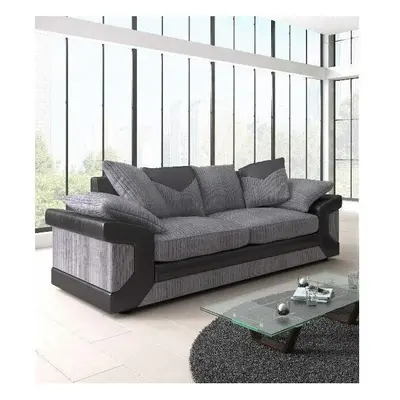 (3 Seater) Enzo Jumbo Cord sofa Suite Grey + Set