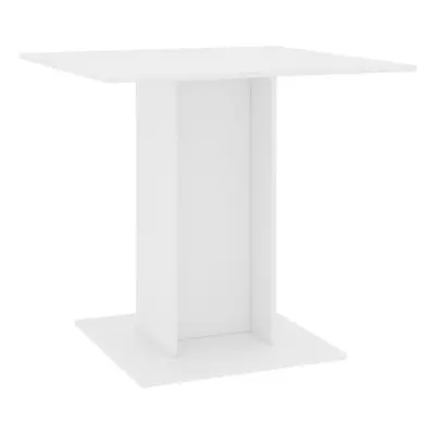 vidaXL Dining Table White Engineered Wood Home Dining Room Table Furniture