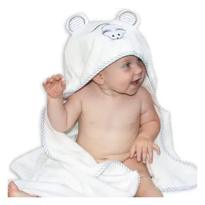 Organic Bamboo Hooded Baby Towel Ultra Soft, Thick & Extra Absorbent Baby towels with hood for n