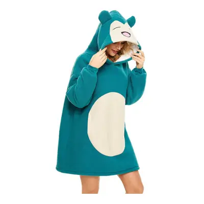 (Snorlax) CHARACTER OVERSIZED HOODIE BLANKET FLEECE PIKACHU, POKEMON, STITCH, Pajamas NEW