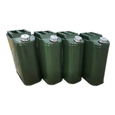 30L Metal Jerry Tank Stainless Steel Fuel Cans Petrol Cans Car Canister Holder With Handles Alum