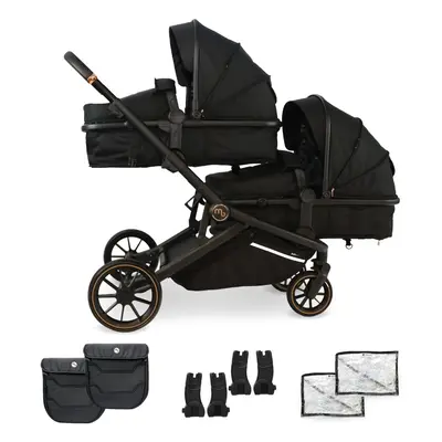 MB33 Tandem Pushchair - Black Leopard