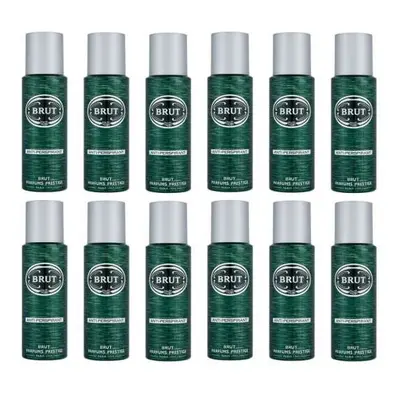 Brut Original Deodorant Mens ANTI-PERSPIRANT Spray 200ml (Pack of 12)