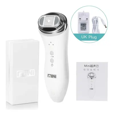 (UK Plug) Ultrasonic Mini Hifu Face Lifting Skin Tightening Anti-aging Facial Care Beauty Device