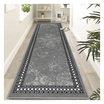 (65x240cm, Grey) Entrance long strip carpet 65x240cm extra long corridor non-slip backing carpet