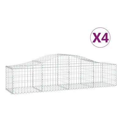 (200 x x 40/60 cm/ pcs) vidaXL Arched Gabion Basket Stone Basket Gabion Retaining Wall Galvanise