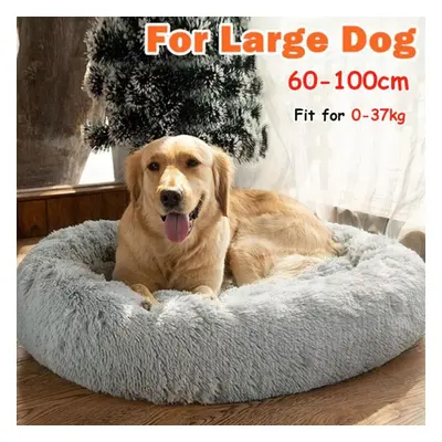 (gray, 100cm) Comfy Calming Dog Beds For Large Medium Small Dogs Puppy Labrador Amazingly Cat Ma