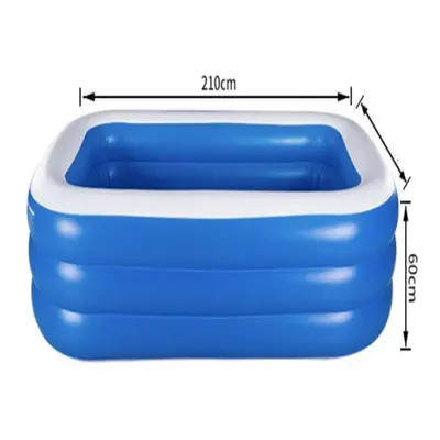 (210x130x60cm) 150/180/210cm Layers Inflatable Pool Family Swim Center Pool For Kids Adults