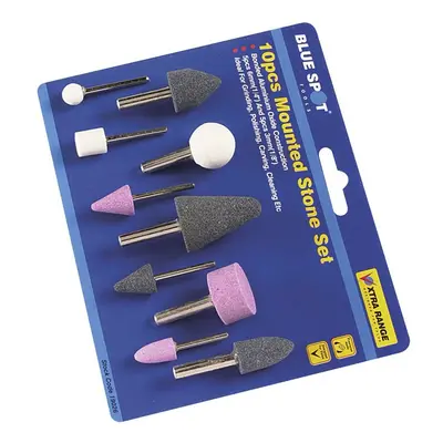 10 Piece Mounted Stone Set - mounted stone set grinding blue spot 10 polishing carving