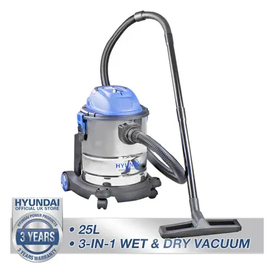 Wet & Dry Vacuum Cleaner Powerful 1200W IN for Home, Office or Car Hyundai