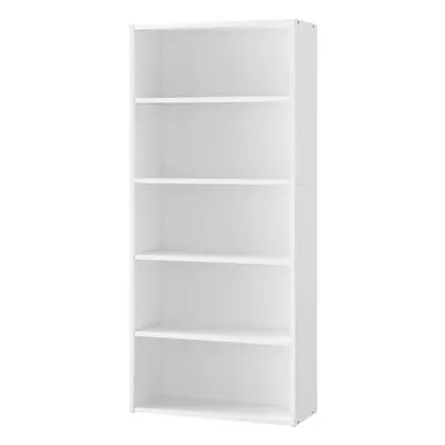 Bookshelf, 5-Tier Bookcase, Storage Shelving Unit, Display Shelf with Open Compartments, Adjusta