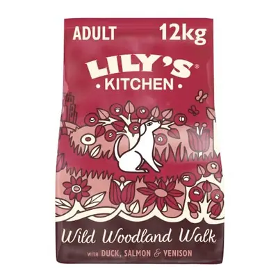 Lily's Kitchen Natural Adult Dry Dog Food Duck Salmon & Venison Grain-Free Recipe 12kg