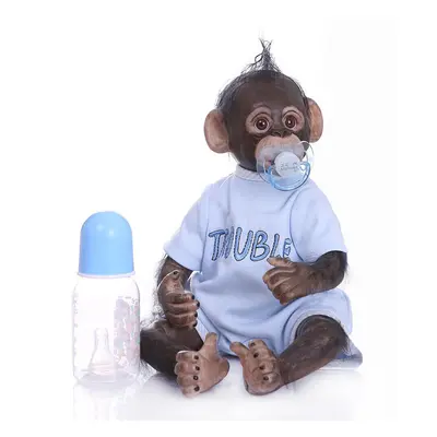 Realistic Reborn 16"40cm Baby Monkey Boy Dolls Soft Silicone Vinyl Toys Kid For