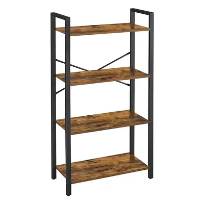 Industrial Style Wooden Bookcase Bookshelf Shelving Storage Unit