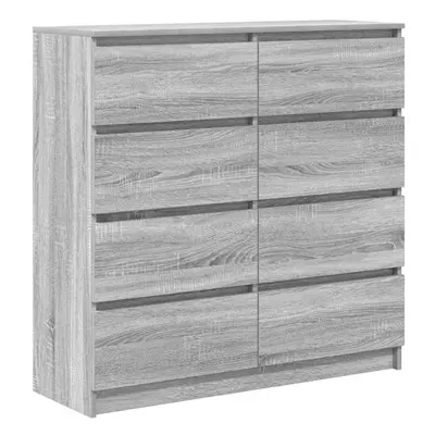 vidaXL Sideboard Grey Sonoma 100x35x99 cm Engineered Wood storage cabinet