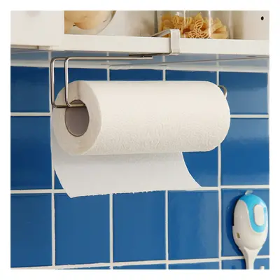 Under Cabinet Paper Roll Rack Shelf Towel Holder Stand Hanger Organizer Tool