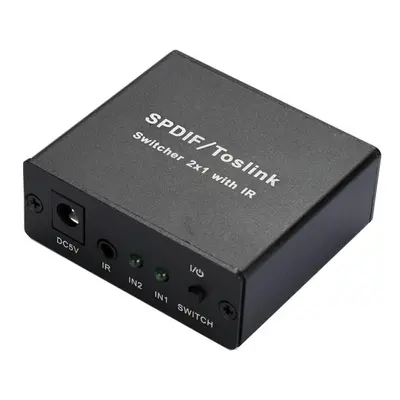 SPDIF/ToslinK Video Switcher 2x1 with IR