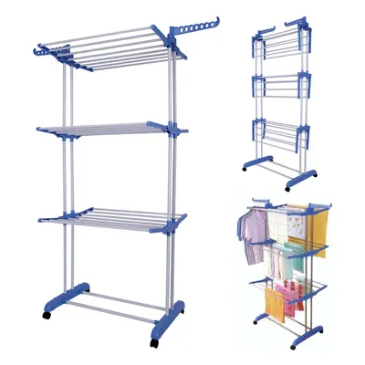 3 Tier Indoor Outdoor Clothes Airer Laundry Drye Foldable Extra Large