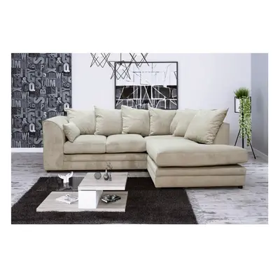 (Right Hand Facing, Beige) Montana Fabric Corner Sofa