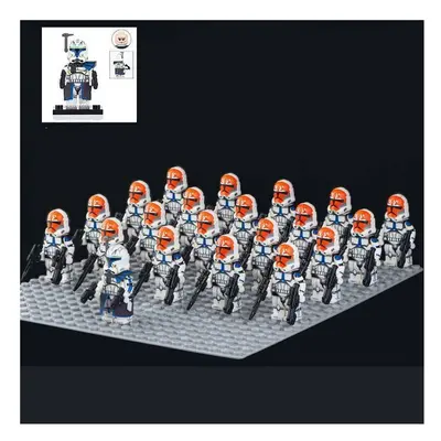 (Rex 332nd) 21pcs/set Fit Lego Star Wars Rex 332nd 501st Clone Troopers Kids Gifts Toys Base Pla