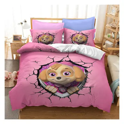 (Style 17, Double (200X200CM)/3PCS) Paw Patrol Dog Bedding Single Double Duvet Cover