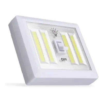 Battery Powered COB LED Switch Night Light Wall Lamp For Kitchen Cabinet Garage Closet Camp Emer