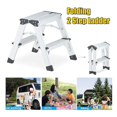 Aluminium Step Ladder Double Folding Tread Step Stool Ladder