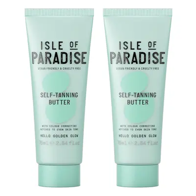 Isle of Paradise Self-Tanning Body Butter Vegan Cruelty Free Self-Tan Butter 75ml - Pack