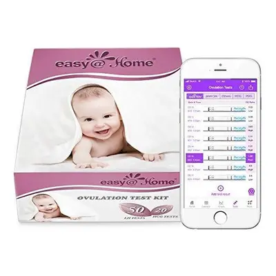 Easy@Home x Ovulation Test Strips and x Pregnancy Test Strips - Fertility Test Kit, Powered by P