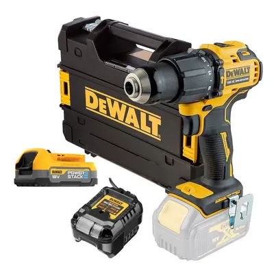 DeWalt DCD709E1T 18V XR Brushless Combi Hammer Drill - x POWERSTACK Batteries