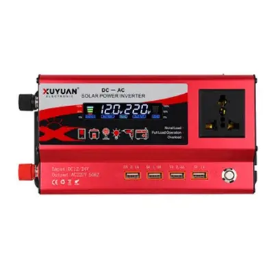 (red, 6000W) 12/24v-220v-fwd-8000w Voltage Converter Inverter Modified Pure Sine