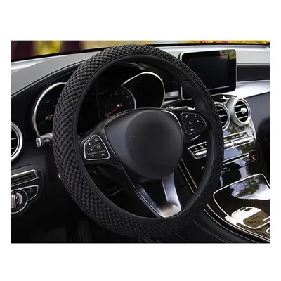 (black) Car Steering Wheel Cover Breathability Skidproof Auto Covers Decor Car Styling