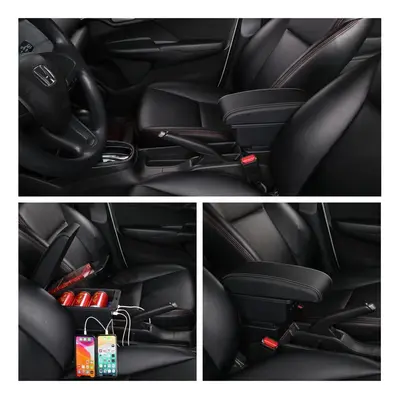 (black,white) For Renault Clio For Renault Clio Iii Iv Car Armrest Box Accessories Storage Usb I