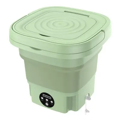 (green, AU Plug) Portable Small Folding Washing Machine Underwear And Socks Washing Machine Ultr