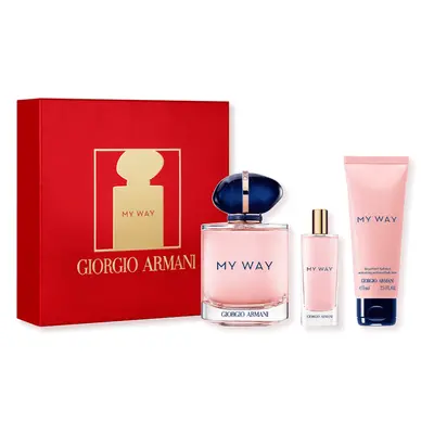 Giorgio Armani My Way Gift Set 90ml EDP Spray + EDP 15ml + Body Lotion 75ml