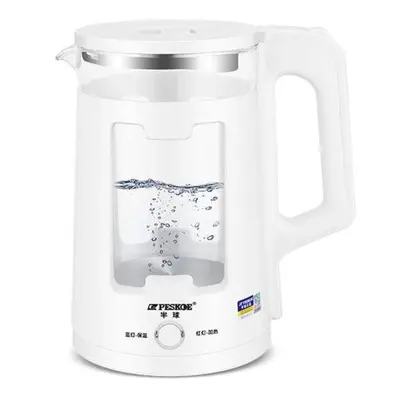 (white) Glass Electric Kettle Household Large Capacity Stainless Steel Heat Preservation Integra