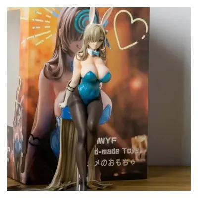 (With retail box) Anime Blue Archive Ichinose Asuna Bunny Girl Pvc Action Figures Hentai Collect